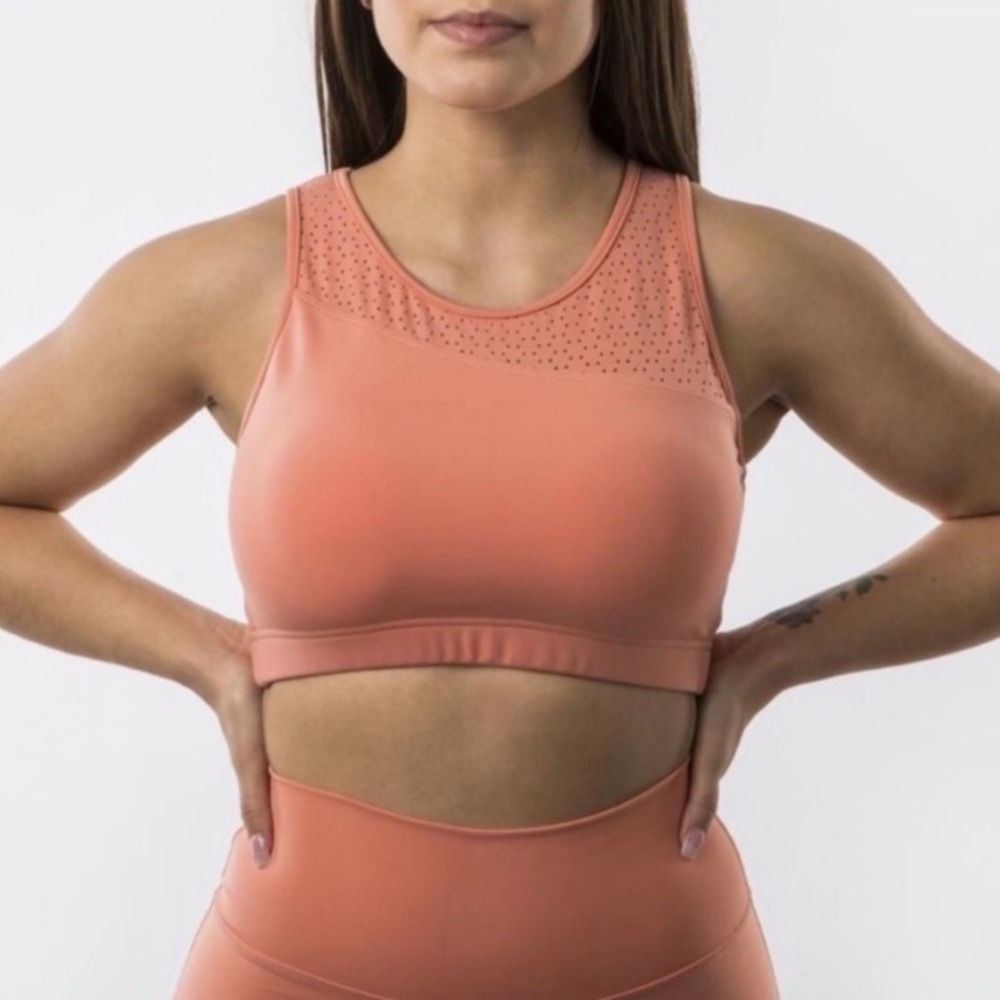 Buffbunny collection laser cut out sports bra medium